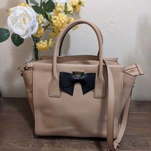 Kate Spade Bow Cream Charee Hanover St. Purse